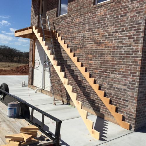 New stairs going up