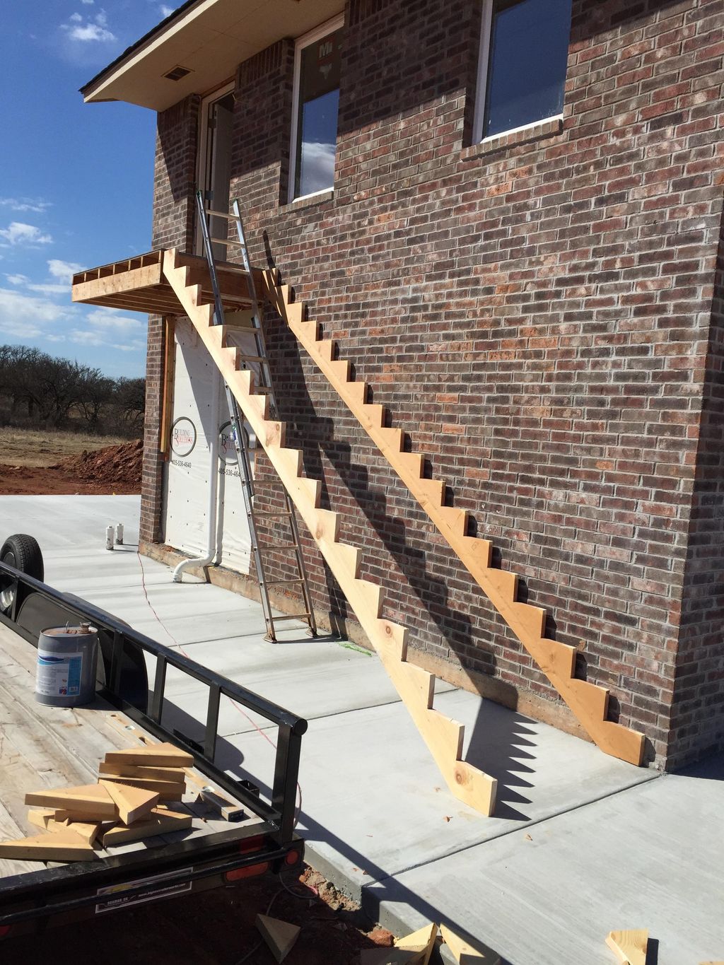 New stairs going up