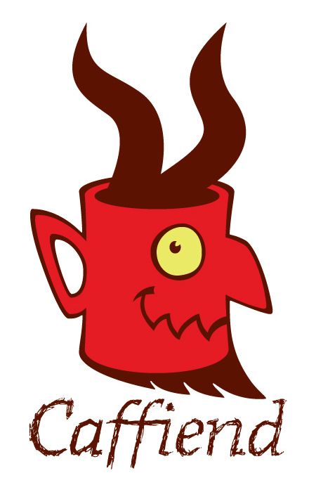 Caffiend (Coffee Shop Logo + Applications)