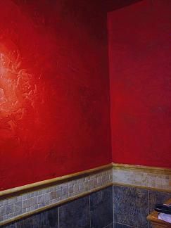 faux textured bathroom