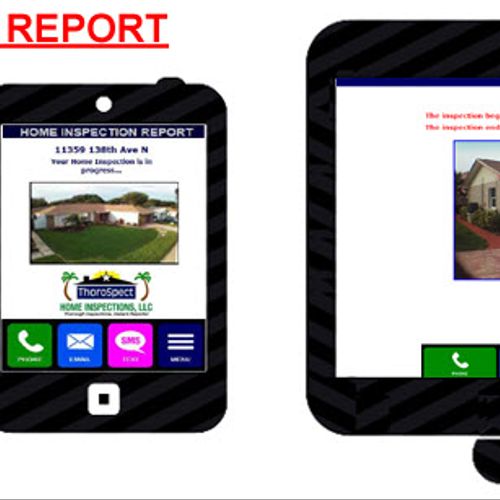 Your home inspection report is delivered INSTANTLY