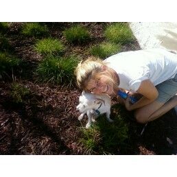 My dog, Noodle and I! He is my best, furever frien