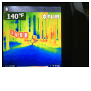 Thermal Imaging of interior structure heat drying 