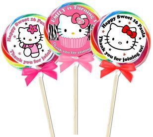 Jumbo Personalized Swirl Lollipops.  Any design!  