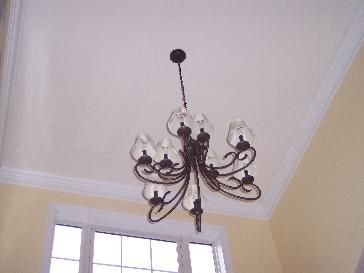 Entryway Chandalier.  Adds a touch of class to the