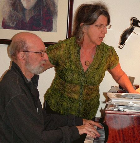 Howard & Christina Rovics at work