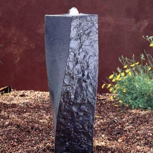 "Twist fountain" Solid granite...