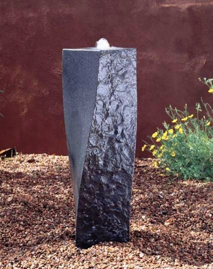 "Twist fountain" Solid granite...