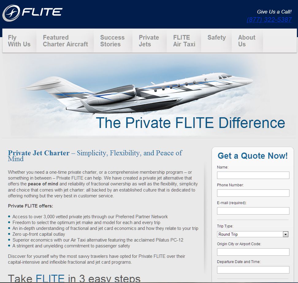 Email Marketing to grow a Private Jet Charter busi