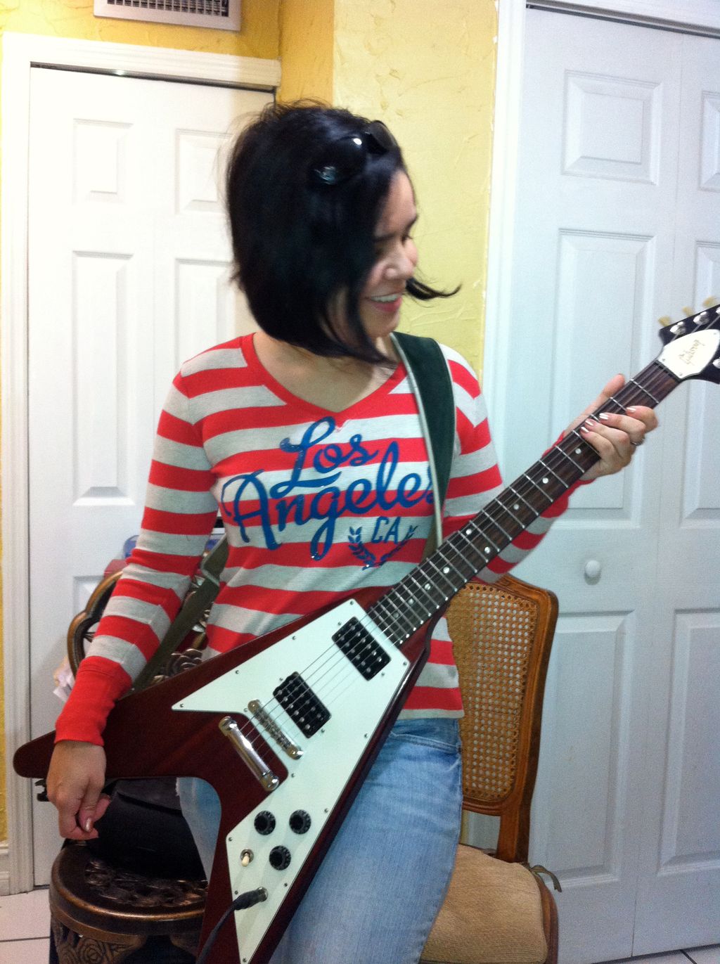 Mel...Has learned several cover tunes in just a fe