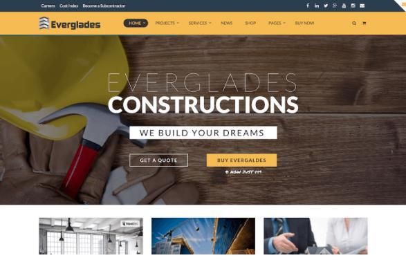 Everglades Construction Website