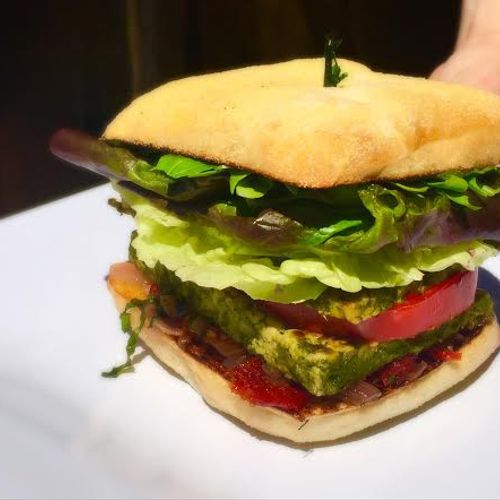 Vegan Local & Organic Chimichurri Tempeh Sandwich 