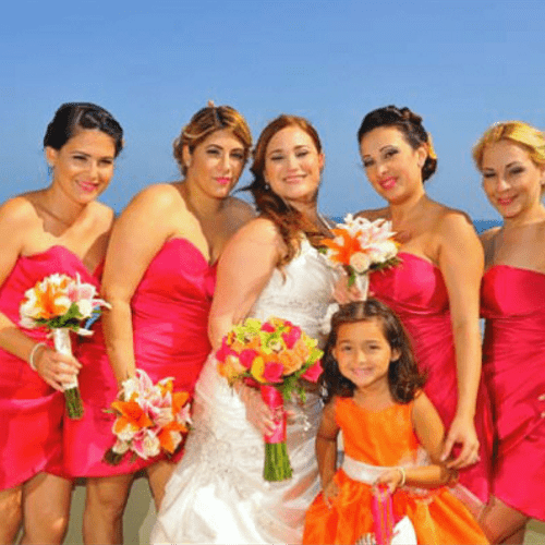 Cancun Wedding Party - Hair & Makeup