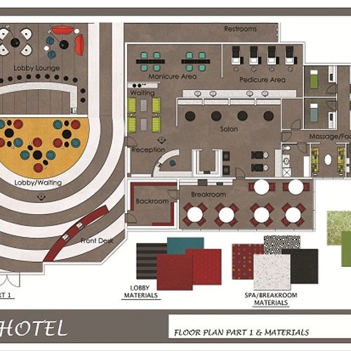 Ayres Hotel Project 
Floor Plan Part 1 & Materials