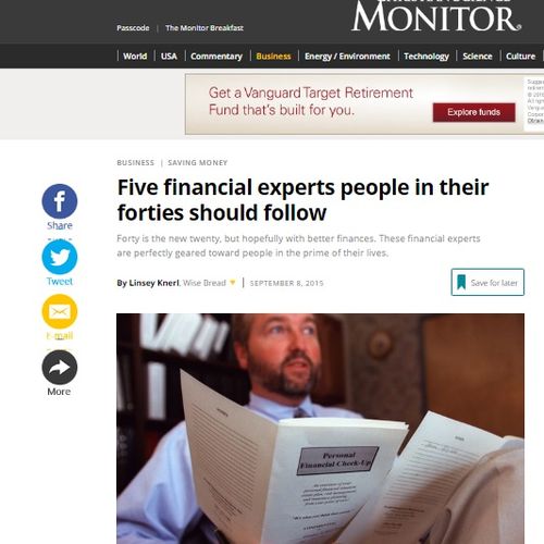 Top financial experts to follow - CS Monitor 2016