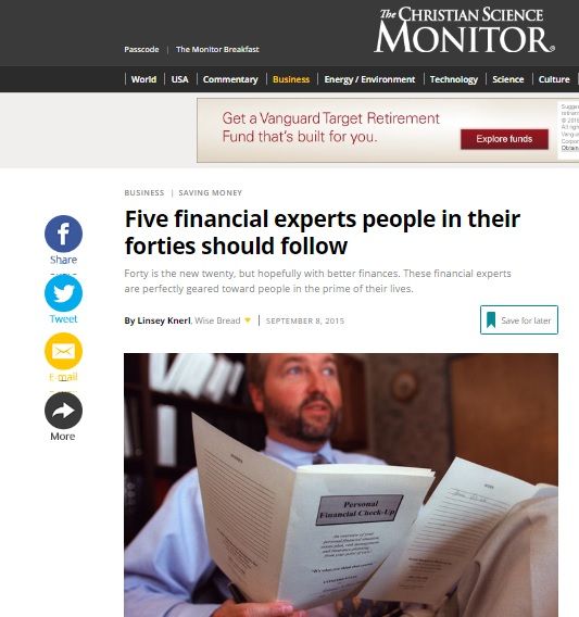 Top financial experts to follow - CS Monitor 2016