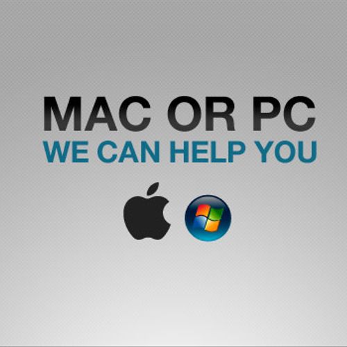 Mac or PC
We can help!