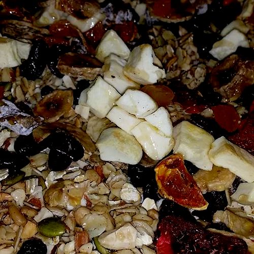 Cowboy Granola - made to order. The Base is oats, 