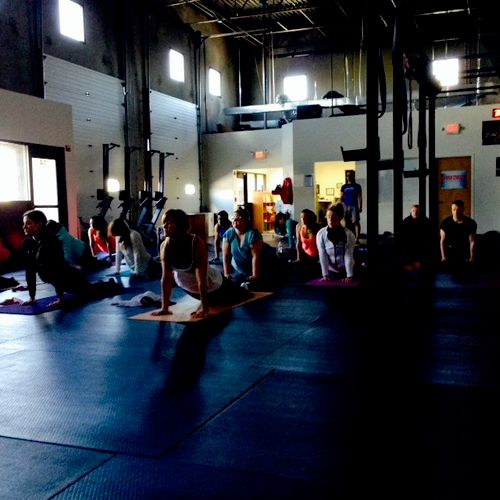 Restorative Yoga Class at Chrono CrossFit in Hills