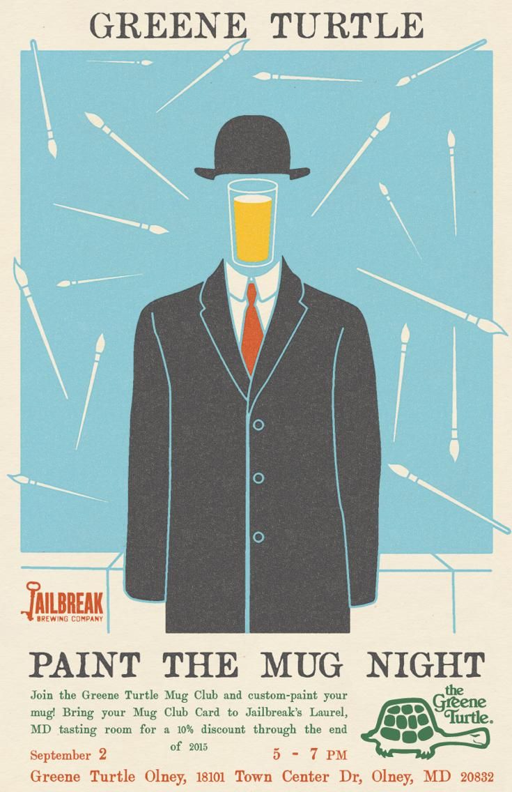 Brewery event poster for Jailbreak Brewing Company