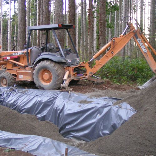 Installing the sand ( astm-33 ) into a sand filter