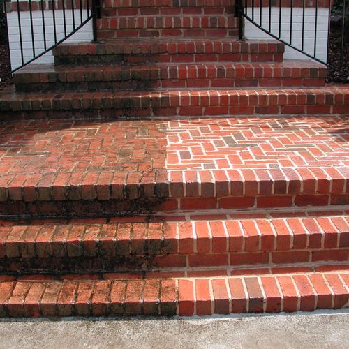 We can restore the new look of brick walkways and 