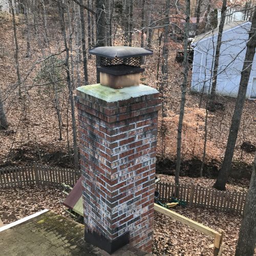 Before Chimney without liner