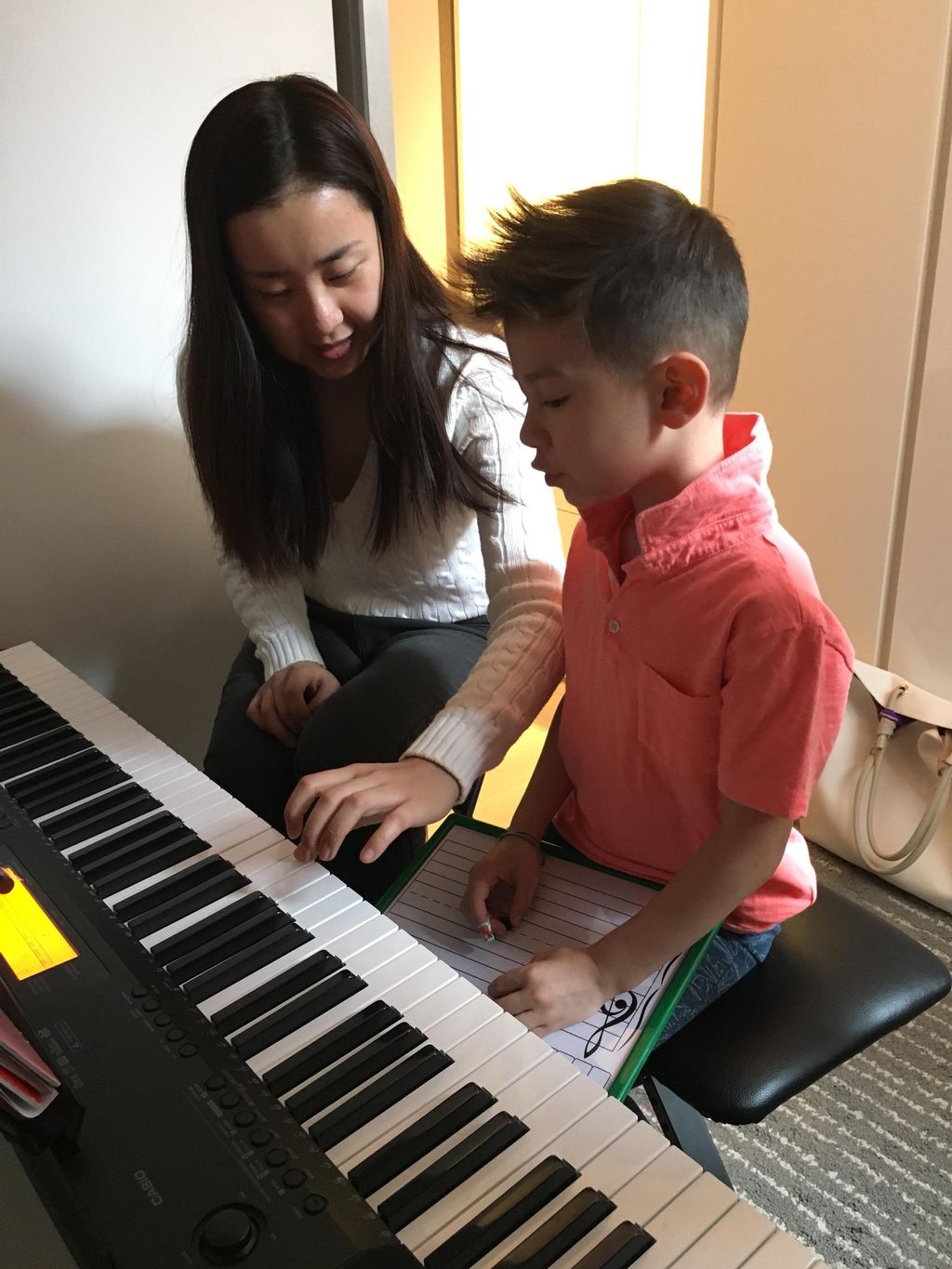 Learning notes on staff with special study board 