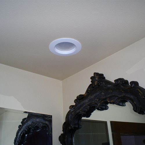 Recessed LED ceiling lights save a lot on your pow