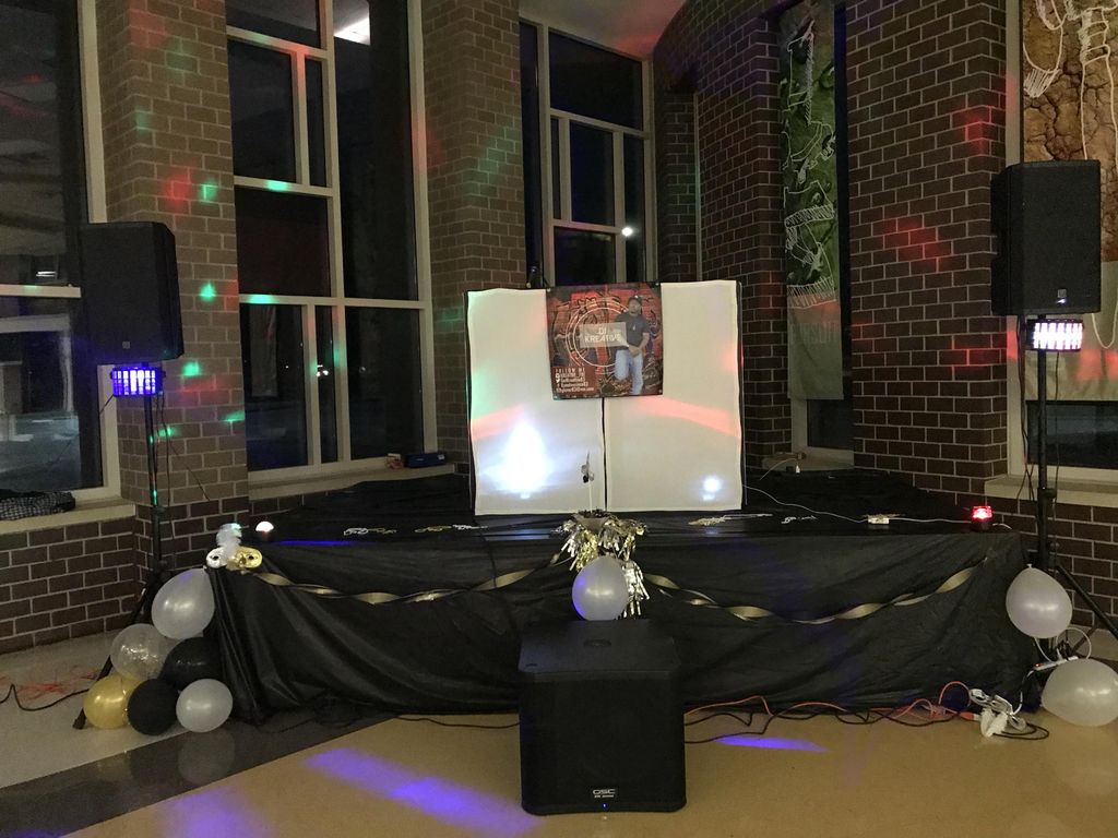 This setup is for Rich South High School Homecomin