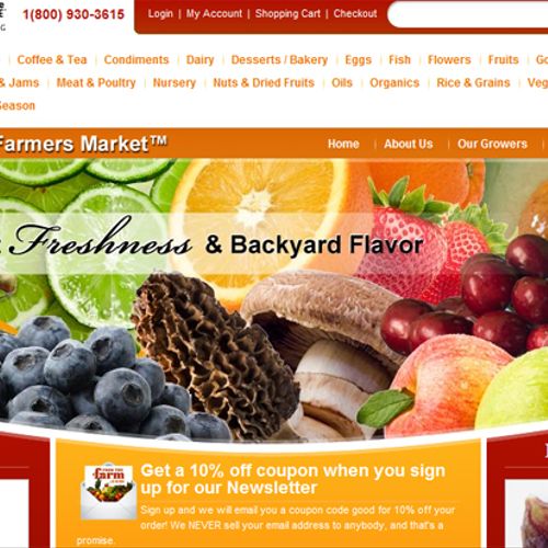 FromTheFarm.com - 
I launched this website in Febr
