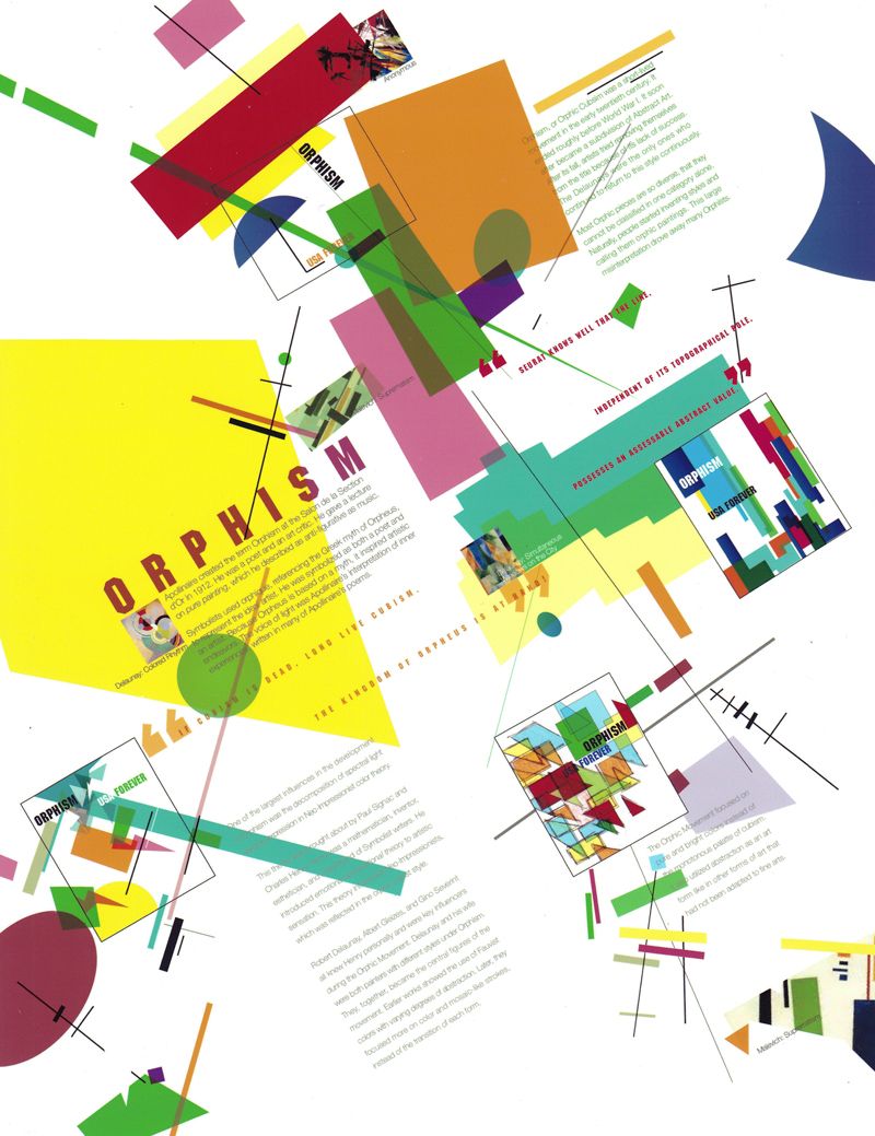 This orphism or orphic cubism poster is a commemor