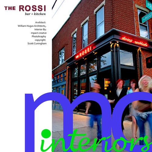 The Rossi bar and kitchen: extensive restoration t