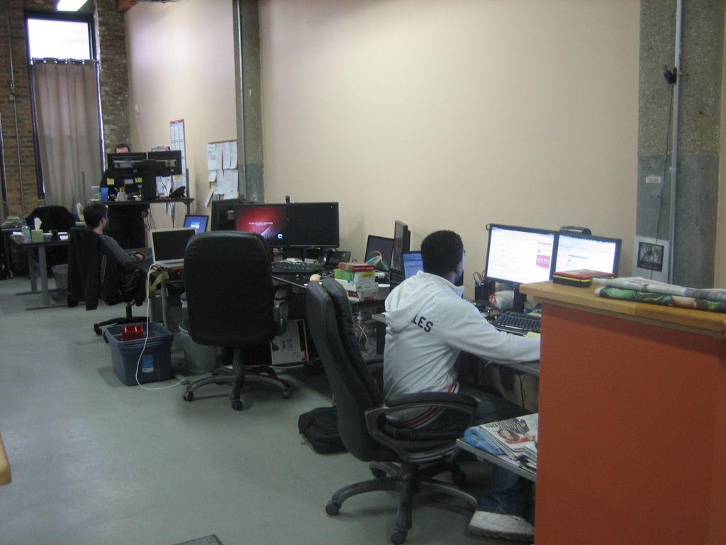 Some of our friendly techs waiting to get working 