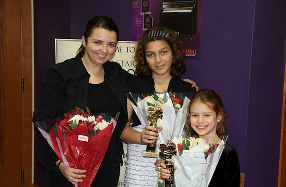 Our awesome instructor Olga with her students afte