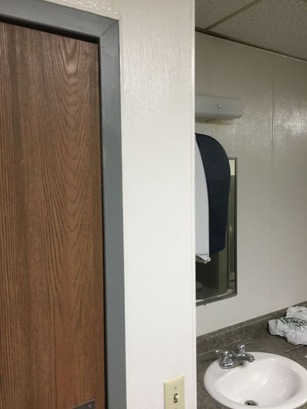 Restored FRP wall, after