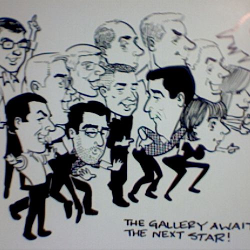 Large Groups in One Cartoon