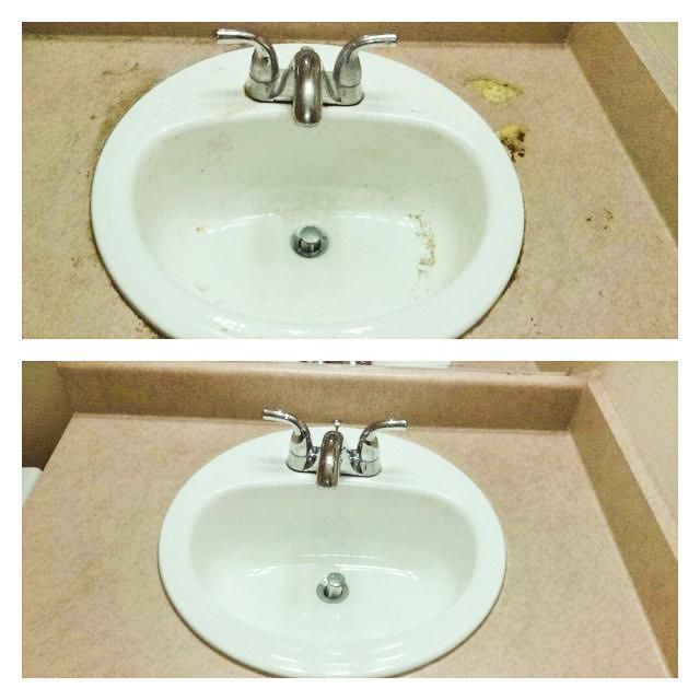 Sink cleaning
