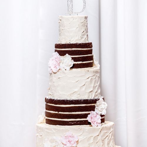 Naked Wedding Cake delivered to Golden Ocala