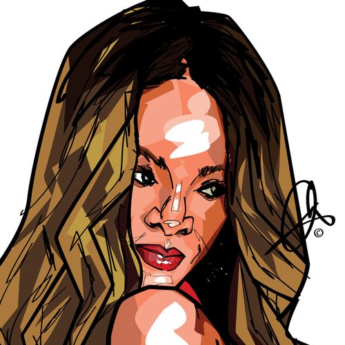 Rihanna portrait