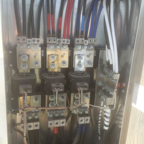 CT cabinet  3 phase wiring