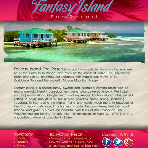 Fantasy Island Eco Resort mock-up