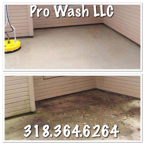 3 Step concrete Cleaning in Shreveport, La