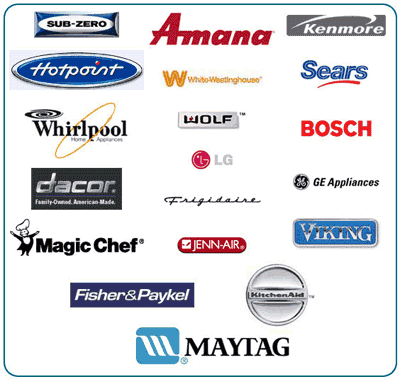 These are only a few of the major brands we servic