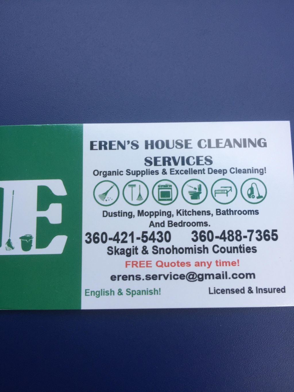 Eren's house cleaning services
