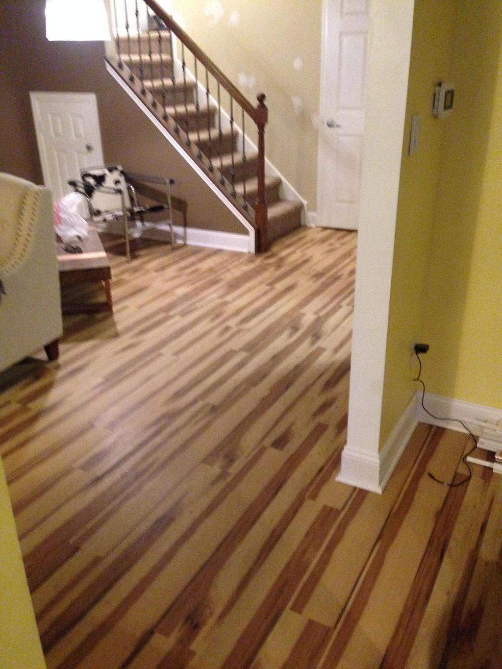 Vinyl click floor install