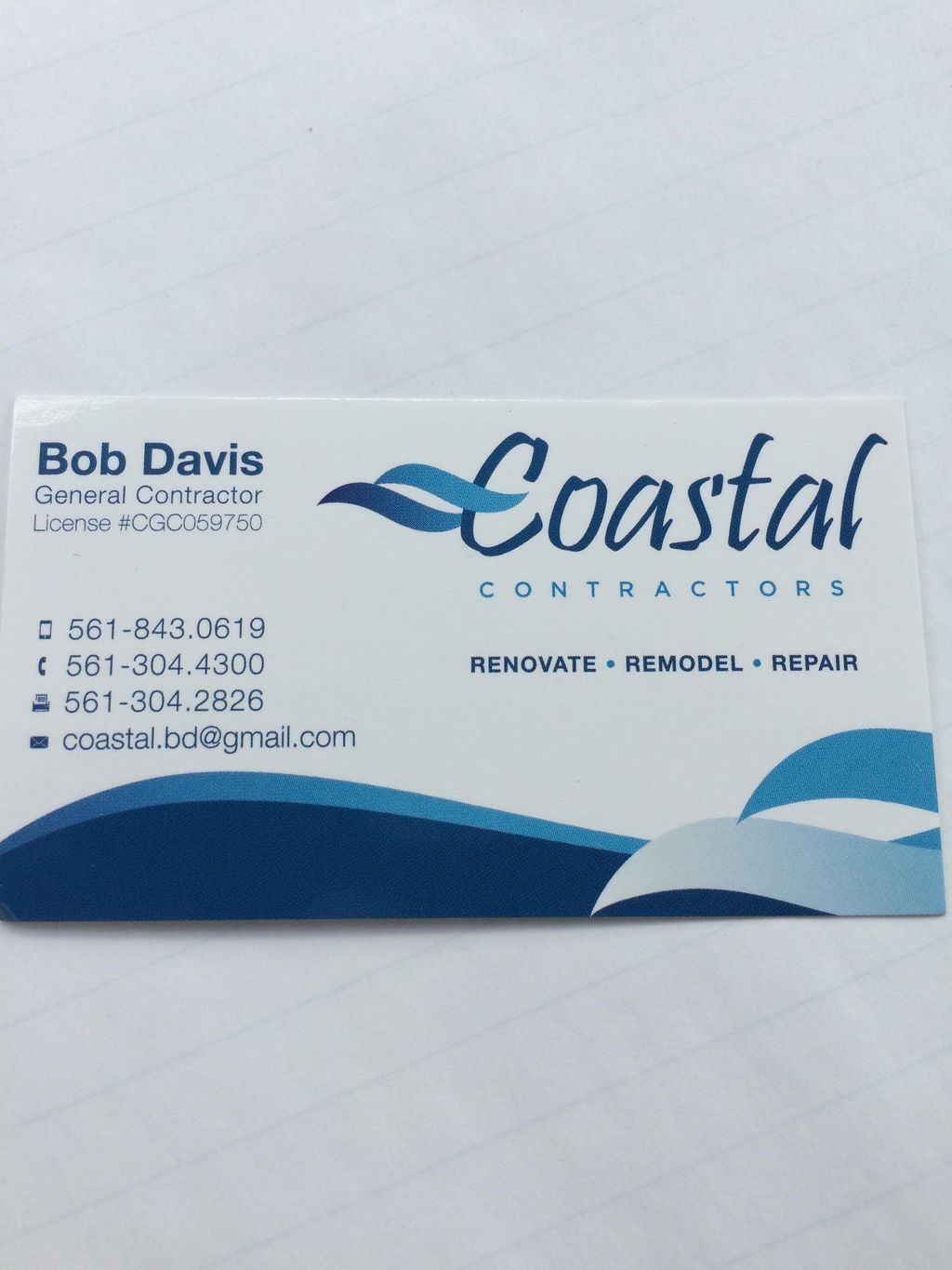 Coastal Contractors of South Florida, Inc.