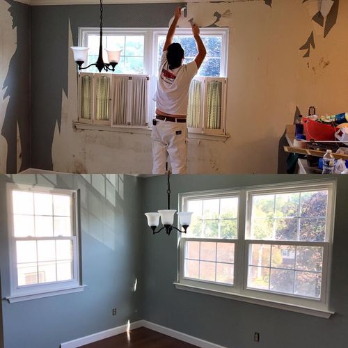 Wallpaper Removal and Repaint