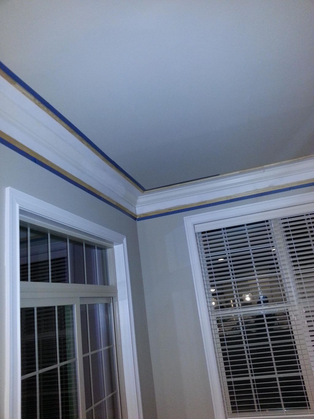 3 piece custom crown molding in progress
