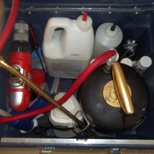 Technician's tool box. We use only top-of-the-line